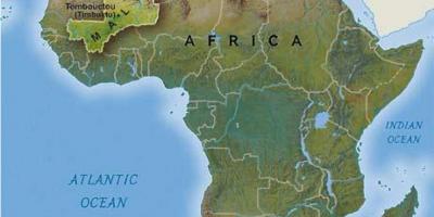 تمبوكتو في مالي خريطة