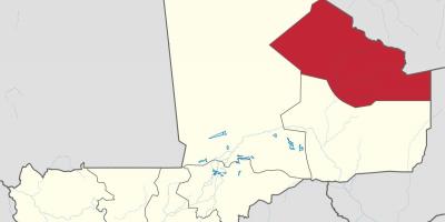 خريطة كيدال في مالي